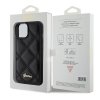 Guess GUHCP15SPSQSQSK iPhone 15 / 14 / 13 6.1 czarny/black hardcase Quilted Metal Logo